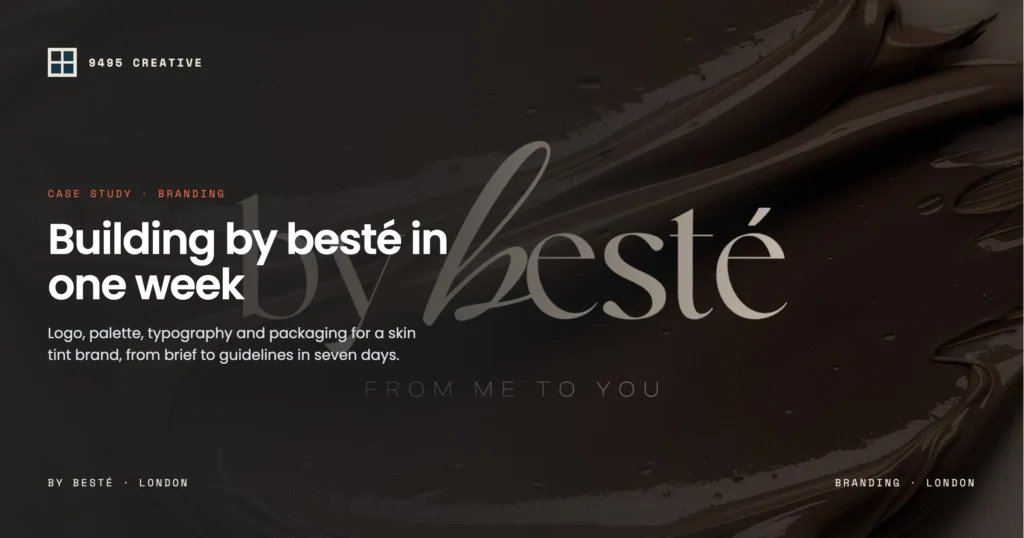 by besté brand identity case study cover by 9495 Creative