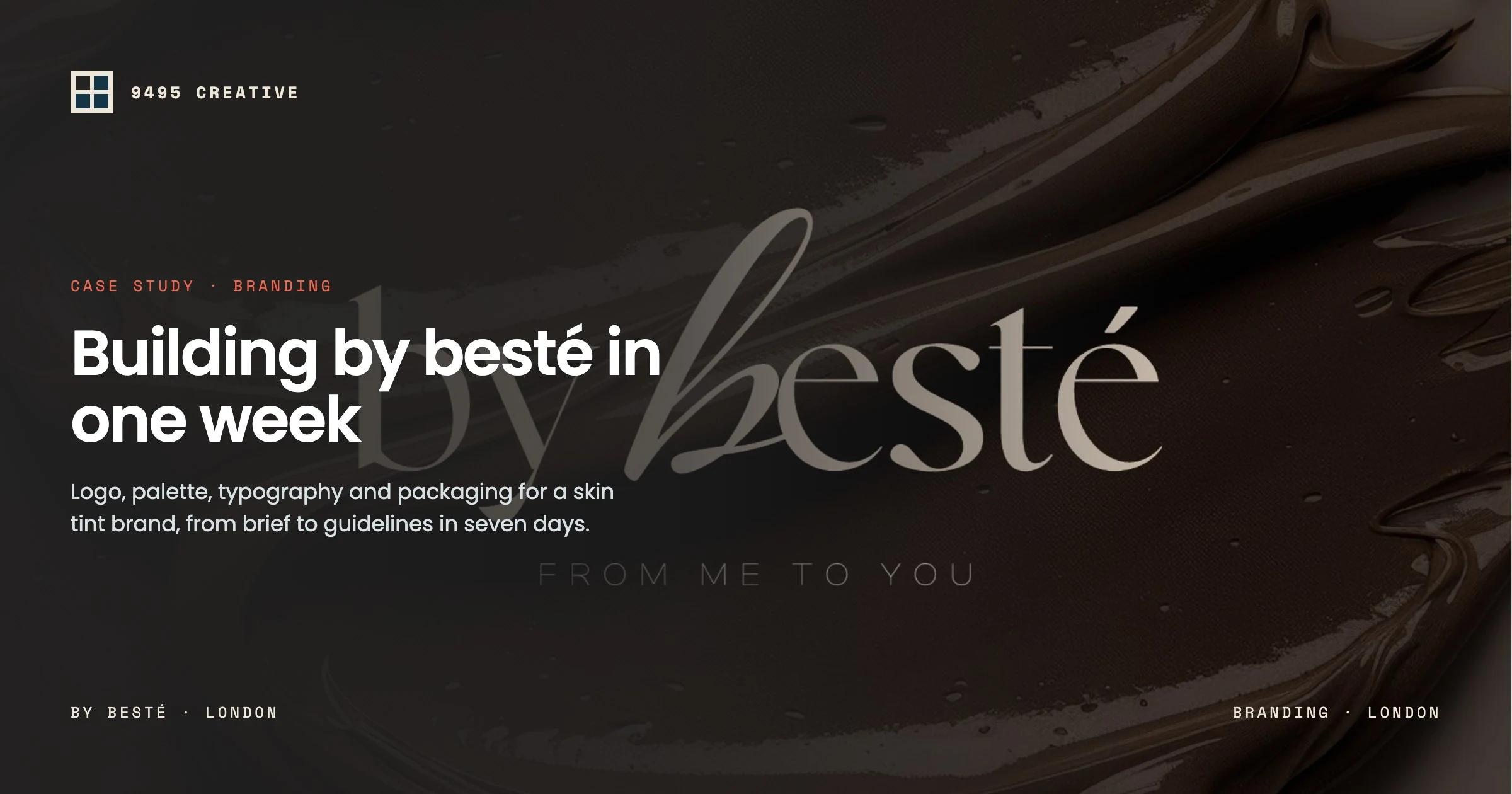 by besté brand identity case study cover by 9495 Creative