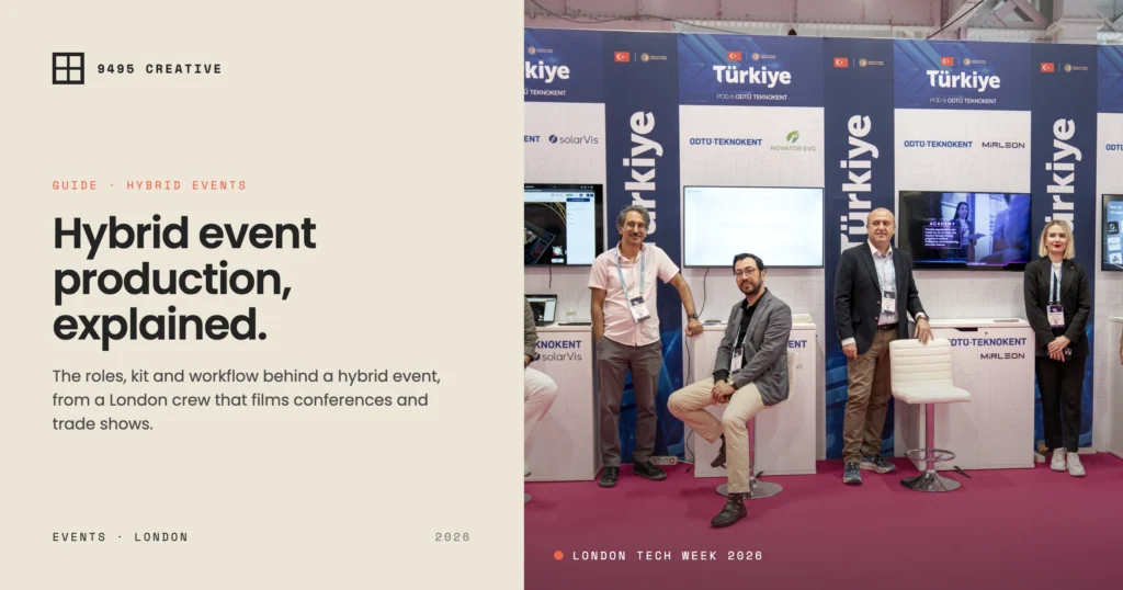 Hybrid event production guide by 9495 Creative, London